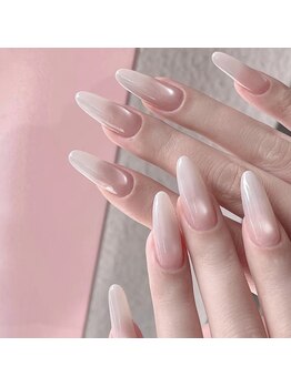 ヘブン ネイル 鶯谷(HEAVEN Nail)/Long Ombre Cat Eyes Nails