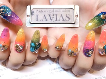 プロフェッショナル ネイルサロン ラヴィアス(LAVIAS)/【スカルプ】10本アートし放題
