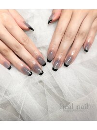 ちゅるんgray×blackフレンチ.