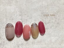 ルークネイル 恵比寿店(LUKE NAIL)/クリアピンクネイル　春夏秋冬