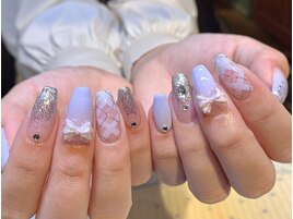 4月　りぼんネイル