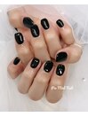 漆黒のスタイリッシュネイル