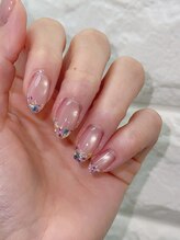 センスネイル(Sense nail)/うるうる押し花フレンチ