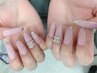 初回オフ無料♪New【ハンド】チップ長さだし×持ち込みMコース¥14300