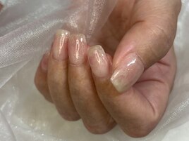 桃ネイル　フルーツネイル