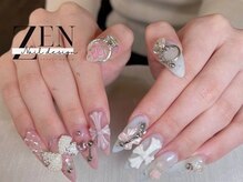 ゼン ネイル デザイン 池袋(ZEN NAIL DESIGN)/長さだしやり放題×つけ放題