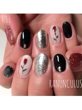 ラナンキュラス(Ranunculus)/一輪花アート