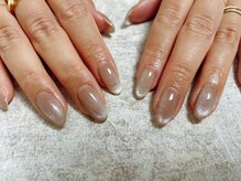 キキネイル 二子玉川(kikinail)/マグネットネイル　ベージュ