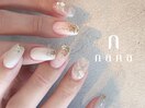 ホワイト ラメニュアンス