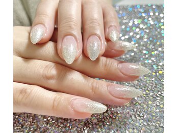 ジェルチップで10本長さだし