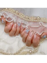 アイカ(Aika)/推しネイルレオパードフレンチ