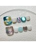 Monthly design【 フットジェルネイル定額¥7,000コース 】