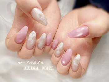 アリサネイル(ALISA NAIL)の写真/理想のスカルプを叶えるサロン♪長さだし・持込OK◎パーツ豊富であなただけの指先に！