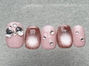 ネイルメゾン 天神店(NAIL MAISON)/ピンクマグストーン¥7500