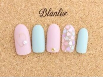 ブランロール 中目黒店(Blanl'or)/パステル　ハートネイル