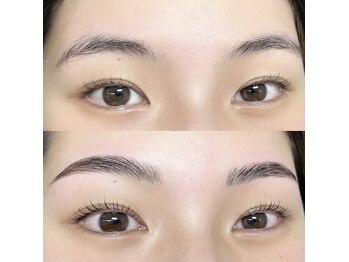 アミティエ(Amitie)の写真/人気のアイブロウは骨格に合わせてお客様に合わせた黄金比率で♪経験豊富なアイリストが美眉を提案★