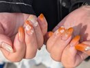 Inoue/オレンジぽってりフラワー