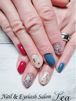 ネイルアンドアイラッシュサロン レア 千葉店(Lea)/アート4本付ジェル