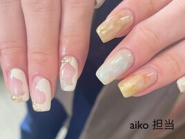もやもやニュアンス　個性ネイル