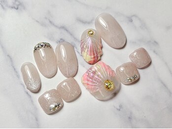 ナル バイ ネイルブレイク(Nalu by Nail Break)/シェル×ピーコック