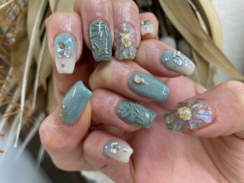 ベーシック ネイルウィザードアカデミー 本厚木店(Basic×NailWizardAcademy)/ぷっくりアート