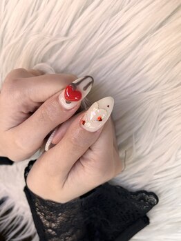 Valentine nail