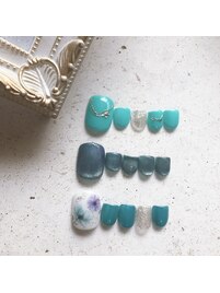 春先取り♪フットネイル¥8250