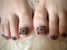 アミュリー ネイル アトリエ(Amury nail atelier)/シースルー 星 ホログラム ラメ