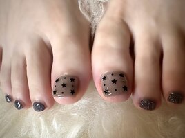 シースルー 星 ホログラム ラメ