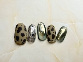11月定額/レオパードネイル