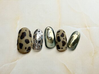 アルク バイ ネオリーブ 荻窪店(arc by neolive)/11月定額/レオパードネイル