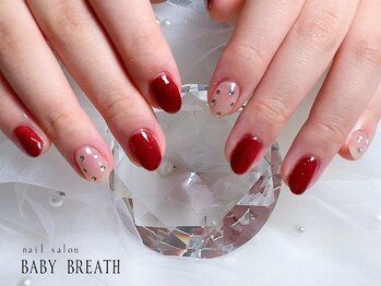 ベイビーブレス(BABY BREATH)/ワンカラー＋ストーンネイル