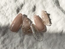 アトリエエル(atelier eL)/おしゃれ華奢ビジューネイル