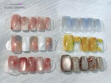 ▼選べる人気の定額デザインネイルを一部ご案内させて頂きます♪　店内には約180種類を展示しています☆彡