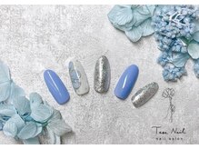 テセネイル(Tese Nail)/上品フラワーミラーネイル♪