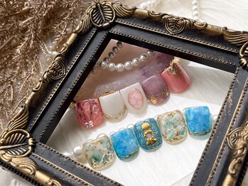 エムネイル(M-Nail)/★クリア系サマーフットネイル★