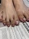 nail salon  mou.の写真/フットが初めてでも安心の丁寧なカウンセリング！完全個室で叶える足指先までの可愛いアート♪