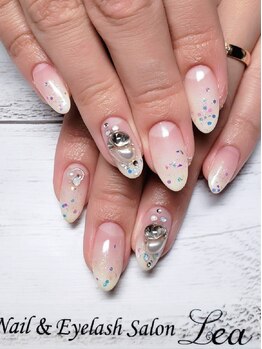 ネイルアンドアイラッシュサロン レア 千葉店(Lea)/アート4本付ジェル