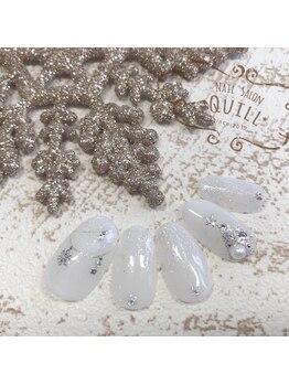 ネイルサロン クイル(QUILL)/12月ホワイト☆2