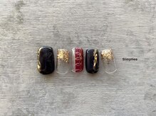 シンプリー ネイルアンドアイラッシュ 祖師谷大蔵店(Simpliee Nail&Eyelash)/金箔ネイル
