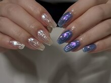 ネアー 新潟(NEER)/艶んっと ちぐはぐネイル