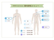 メルシートータルビューティー(MERCI)/メンズ脱毛パーツ