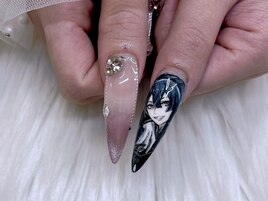 痛ネイル　推しネイル　ワンホン