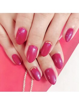 華やぐワインレッドワンカラー