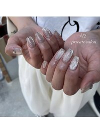 きらきらマグネットネイル