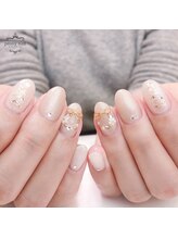 ピオニーネイル(peony nail)/ホワイトクリスマス