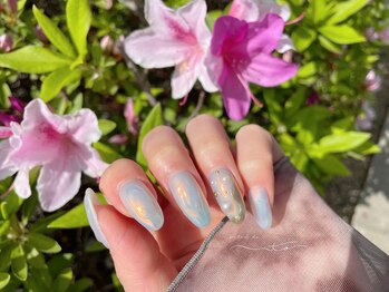 偏光ミラーマットネイル