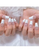 ダイアモンドネイルスタジオ 新宿店(Diamond Nail Studio)/チップフレンチ