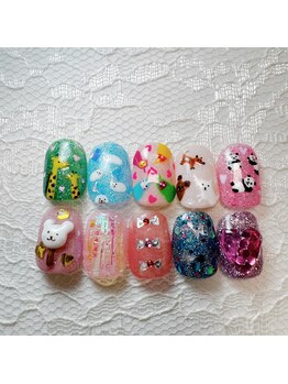 ゆるかわ動物　キラキラデザイン