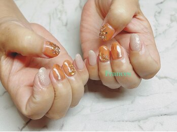 フランセス(Frances)/オレンジカラーにストーン